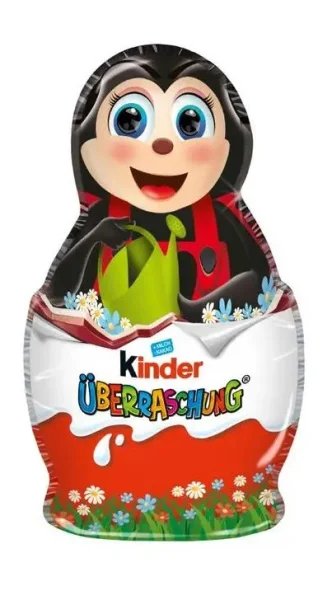 Шоколадна фігурка Пасхальна Мурашка з іграшкою Kinder Surprise Easter Tiny Bug Кіндер сюрприз молочний шоколад 36г - 1