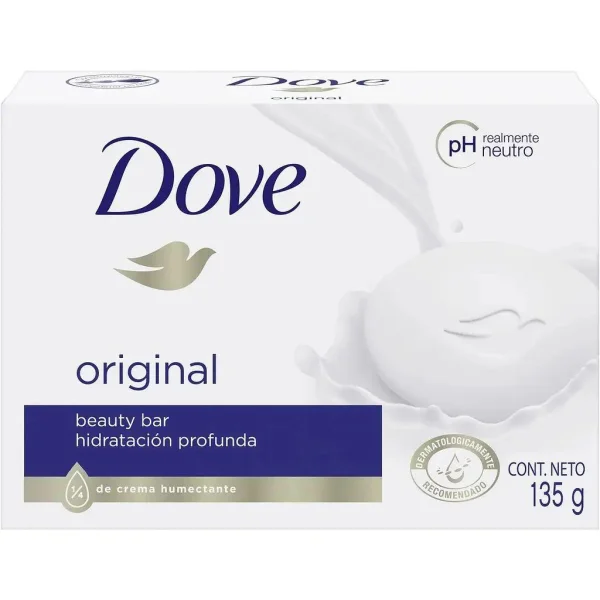 Мило-крем кускове Зволожуюче Dove Original Beauty bar Cream hidratacion profunda Дав глибоке Зволоження pH нейтральний 135г - 1