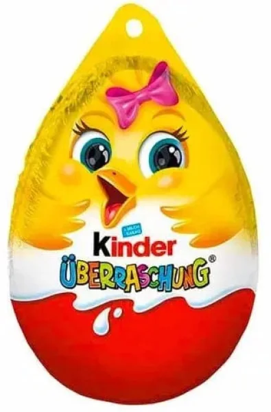 Шоколадне яйце Пасхальне курчатко з Іграшкою Kinder Surprise Easter egg Girl Кіндер Сюрпрайз Дівчинка з бантом 72г - 4