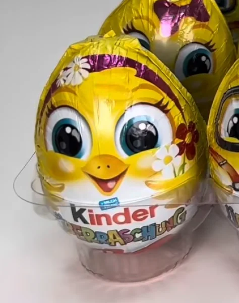 Шоколадне яйце Пасхальне курчатко з Іграшкою Kinder Surprise Easter egg Girl Кіндер Сюрпрайз Дівчинка з квіткою 72г - 3