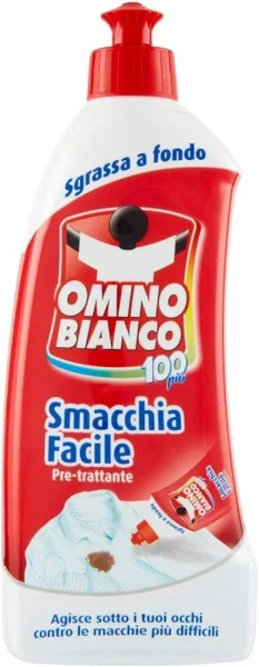 Плямовивідник для Білизни Omino Bianco Smaccia Facile Pre-trattante 100pro Оміно Бьянко Знежирювач попередня Обробка Пляшка 500мл - 2