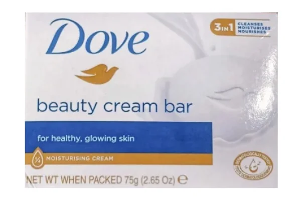 Мило-крем кускове Зволоження Dove Beauty Cream Bar 3in1 for Healthy Glowing skin Moisturising Дав очищує зволожує та живить 75г - 2