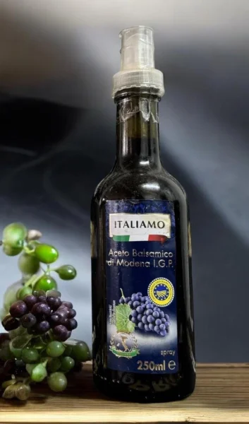 Бальзамічний Оцет Спрей винний Italiamo Aceto Balsamico di Modena I.G.P. Італіамо кулінарний Темний Пляшка з дозатором 250мл - 1