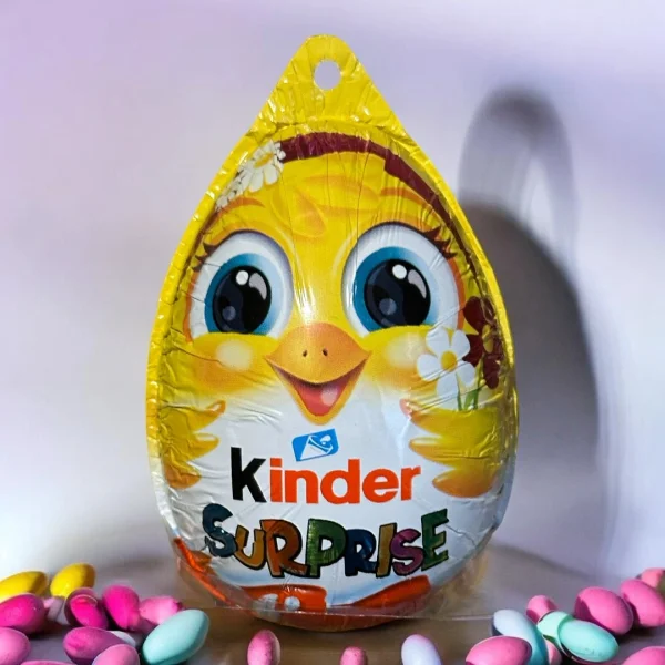 Шоколадне яйце Пасхальне курчатко з Іграшкою Kinder Surprise Easter egg Girl Кіндер Сюрпрайз Дівчинка з квіткою 72г - 1