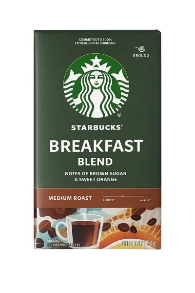 Кава мелена Starbucks Breakfast Blend 100% Arabica Medium Roast Старбакс Брекфаст арабіка Середня обжарка Вакуум пакет 510г - 1