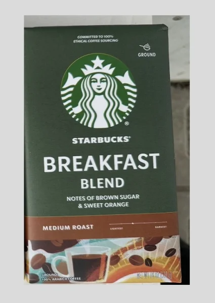 Кава мелена Starbucks Breakfast Blend 100% Arabica Medium Roast Старбакс Брекфаст арабіка Середня обжарка Вакуум пакет 510г - 3
