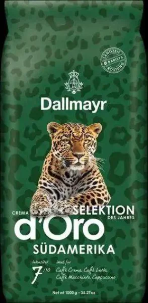 Кава в зернах Dallmayr Crema d’Oro Selektion des Jahres Südamerika Blend 7strong Делмайер Купаж Арабіки Пакет 1000г - 3