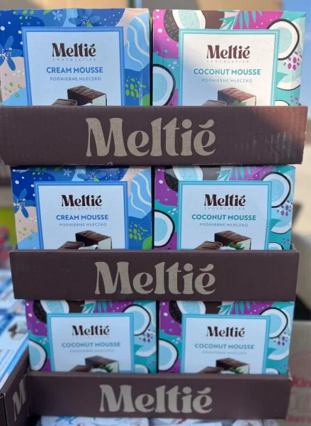 Шоколадні Цукерки Пташине молоко Meltie Cream Mousse Podniebne Mleszko Мелті кремовий Мус небесне Молочко Коробка 380г - 3