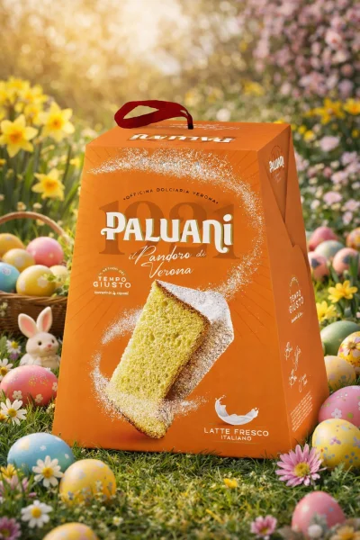 Панеттоне Подарунок Святковий Paluani Pandoro di Verona Latte Fresco Italiano Tempo Giusto Палуані класичний Латте Бокс 1кг - 1