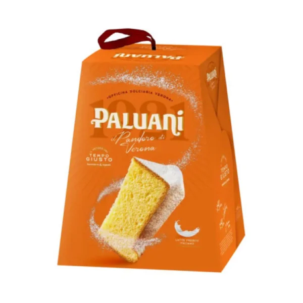Панеттоне Подарунок Святковий Paluani Pandoro di Verona Latte Fresco Italiano Tempo Giusto Палуані класичний Латте Бокс 1кг - 4