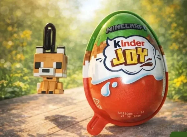Набір Шоколадне яйце з Іграшкою Kinder JOY Maincraft Series Surprise Green Кіндер Джой Майнкрафт 12 Персонажів 3шт Упаковка 60г - 3