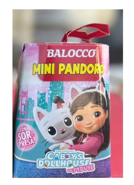 Міні Панеттоне Дитячий з Cюрпризом Balocco Mini Pandoro Gabby’s Dollhouse Балокко Геббі Доллхауз для Дівчаток Коробка 80г - 2
