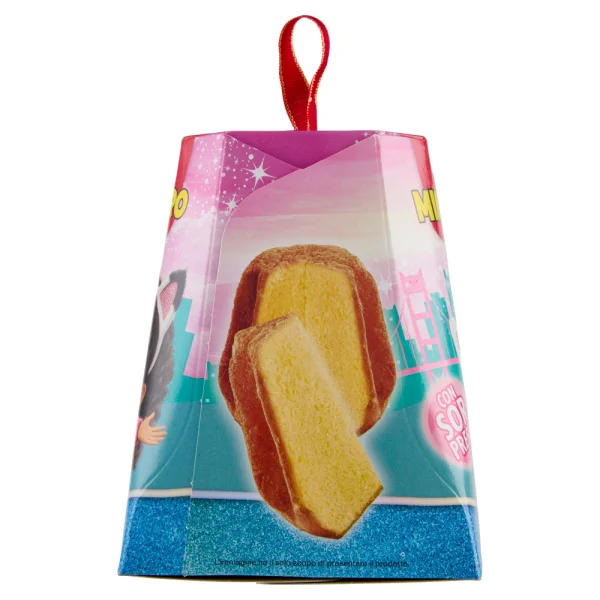 Міні Панеттоне Дитячий з Cюрпризом Balocco Mini Pandoro Gabby’s Dollhouse Балокко Геббі Доллхауз для Дівчаток Коробка 80г - 3