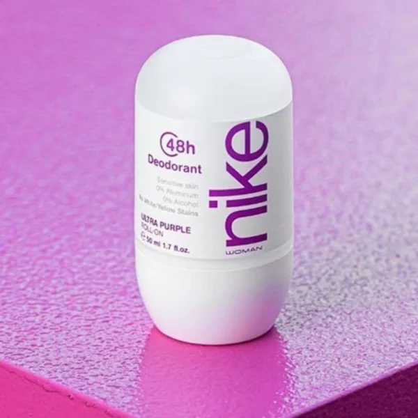 Дезодорант Шариковий Nike Woman Ultra Purple 48H Deodorant Sensitive Roll‑On Найк ультра фіолет без алюмінію Ролл-Он Сенсітів 50мл - 2