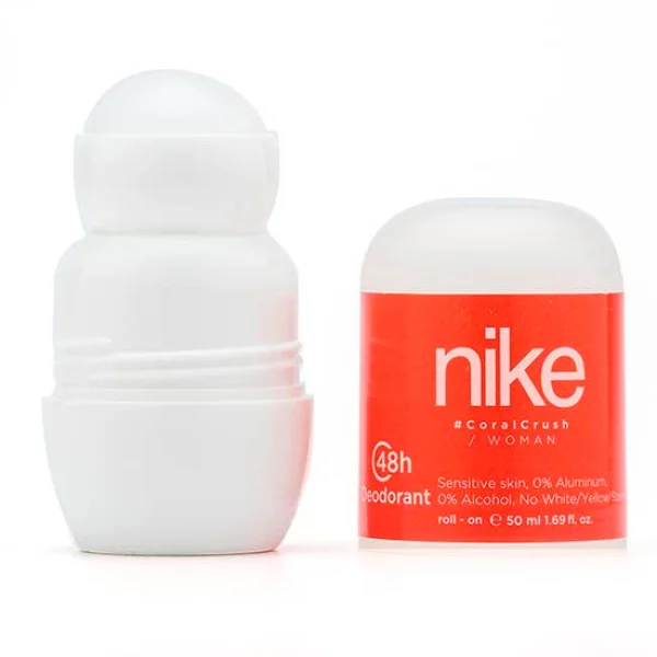 Дезодорант Шариковий Nike Woman Coral Crush 48H Deodorant Sensitive Roll‑On Найк Кораловий шторм без алюмінію Рол-Он Сенсітів 50мл - 1