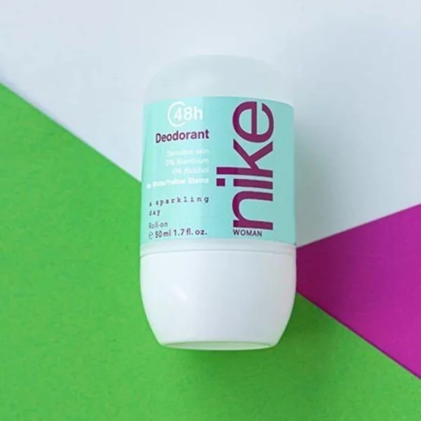 Дезодорант Шариковий Nike Woman A Sparkling Day 48H Deodorant Sensitive Roll‑On Найк Сяючий день без алюмінію Рол-Он Сенсітів 50мл - 3