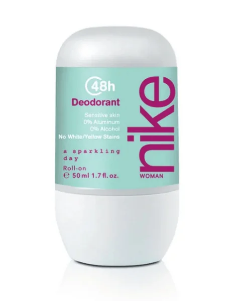 Дезодорант Шариковий Nike Woman A Sparkling Day 48H Deodorant Sensitive Roll‑On Найк Сяючий день без алюмінію Рол-Он Сенсітів 50мл - 2