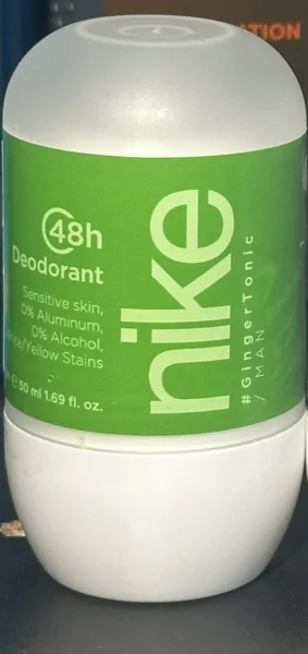 Дезодорант Шариковий Nike Man GingerTonic 48H Deodorant Sensitive Roll‑On Найк Імбирний Тонік без алюмінію Рол-Он Сенсітів 50мл - 3
