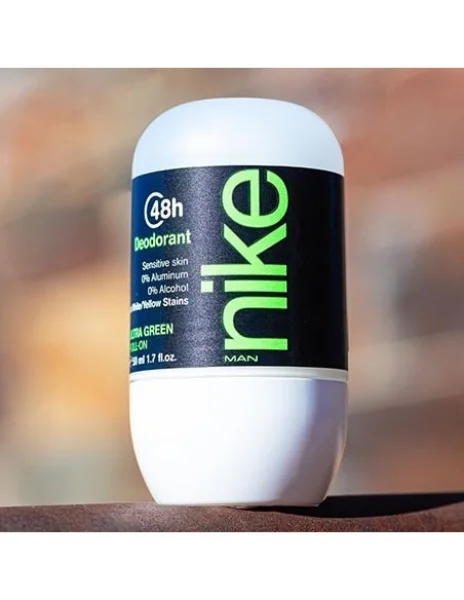 Дезодорант Шариковий Nike Man Ultra Green 48H Deodorant Sensitive Roll‑On Найк Ультра зелений без алюмінію Рол-Он Сенсітів 50мл - 3
