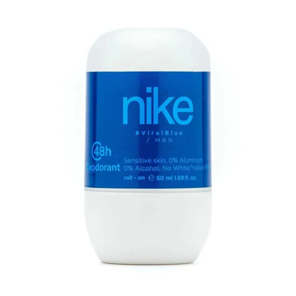 Дезодорант Шариковий Nike Man ViralBlue 48H Deodorant Sensitive Roll‑On Найк Вірусний Синій без алюмінію Рол-Он Сенсітів 50мл - 1
