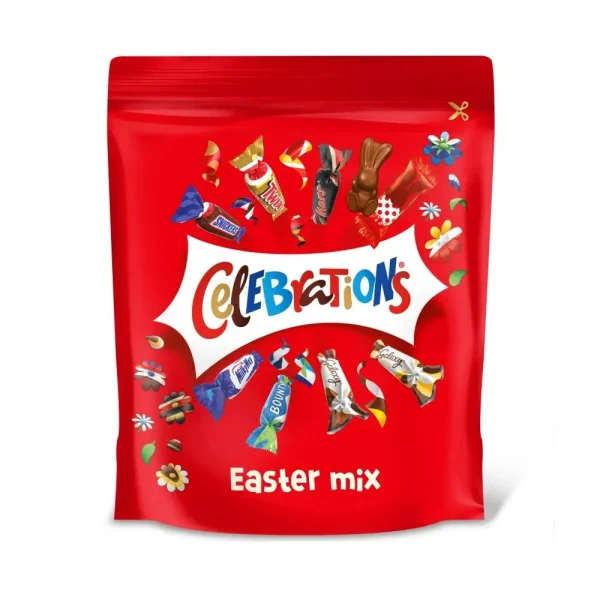 Набір шоколадних Цукерок Пасхальний Mars Celebrations Easter Mix Селебрейшн Мікс 8 видів 36шт Асорті Пакет 350г - 1