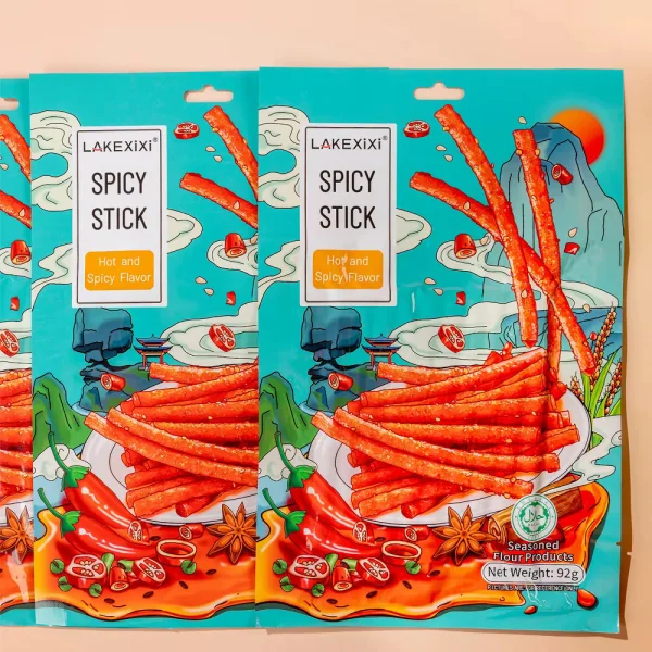 Снеки латяо палички Lakexixi La Tiao Spicy stick Hot and Spicy Flavor Пікантний з гострим перцем Пакет 26г - 2