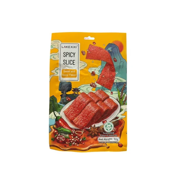 Снеки латяо Слайси Lakexixi La Tiao Spicy Slice Sweet and Spicy Flavor Пікантний з Солодким перцем Пакет 26г - 3