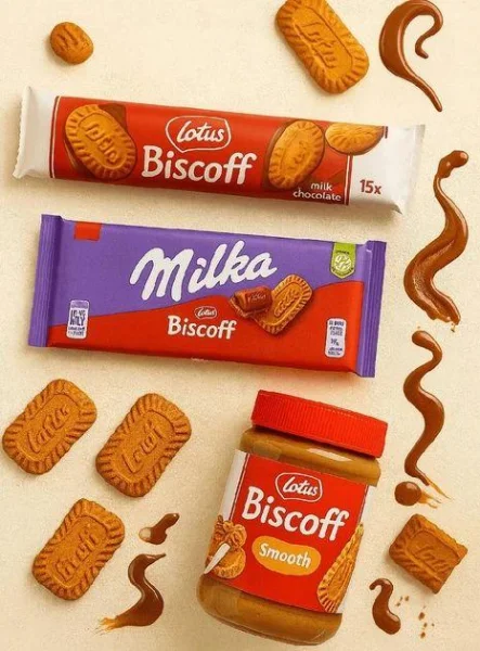 Шоколад Молочний Milka Lotus Biscoff Мілка з карамелізованим Печивом Лотус Біскофф плитка 90г - 2