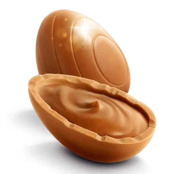 Шоколадні Яйця Великодні Milka Feine Eier Eggs Noisette mit hazelnuss stuckchen Мілка альпійський шоколад з фундуком Пакет 90г - 2