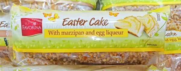 Штоллен Великодній Favorina Easter Cake Stollen Marzipan and egg Liqueur Фаворіна кекс пасхальний марципан та яєчний лікер 400г - 1