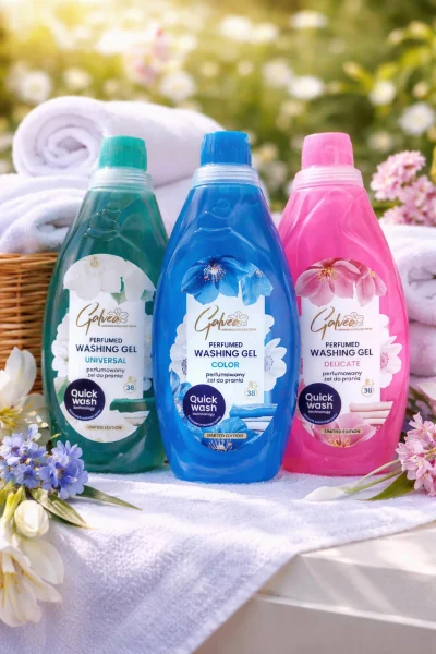 Гель для прання Парфумований Galvea Perfumed Washing Gel Quick Wash Delicate Галвеа Швидке прання Делікатних тканин 38прань 1520мл - 3