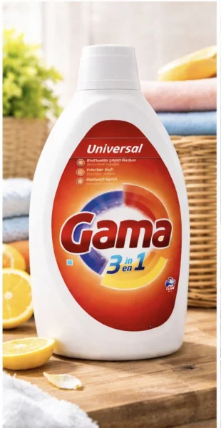 Гель для прання Універсальний Gama 3in1 Universal Washing Gel Гама для всіх типів білизни 100прань Каністра 4500мл - 1