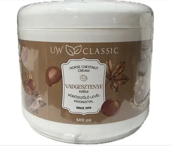 Мазь для Ніг терапевтична UW classic Horse Chestnut Creme УВ классік щоденний з Екстрактом Кінського каштана Баночка 500мл - 3