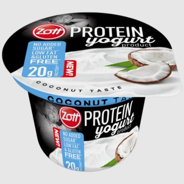 Йогурт Протеїновий без цукру Zott Protein Yogurt Coconut Зотт Енергетичний низькокалорійний Білок 20г смак Кокосовий стакан 200г - 2