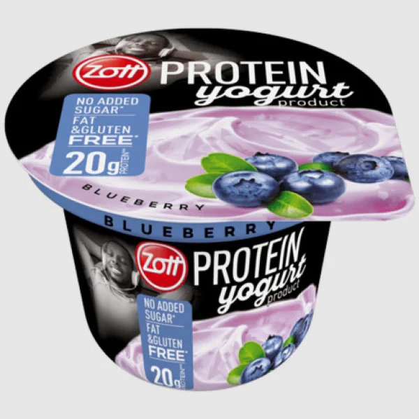 Йогурт Протеїновий без цукру Zott Protein Yogurt Blueberry Зотт Енергетичний Білок 20г смак Чорничний стакан 200г - 2