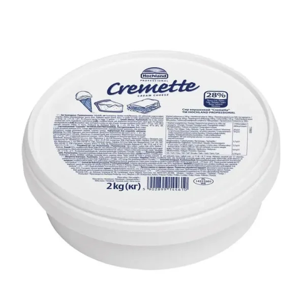 Сир крем вершковий Hochland Cremette Professional Хохленд Креметті мякий Бокс 2кг - 1