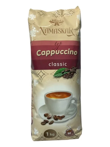 Напій Капучино розчинний Namaskar Cappuccino typ Classic Намаскар класичний кавовий смак вакуум Пакет 80порцій 1000г - 1