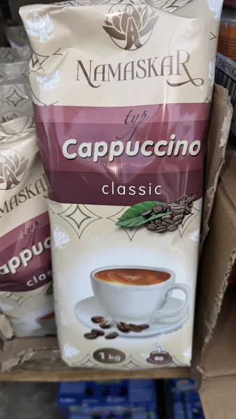 Напій Капучино розчинний Namaskar Cappuccino typ Classic Намаскар класичний кавовий смак вакуум Пакет 80порцій 1000г - 2