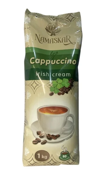 Напій Капучино розчинний Namaskar Cappuccino typ Irish Cream Намаскар смак Ірландські вершки вакуум Пакет 80порцій 1000г - 2