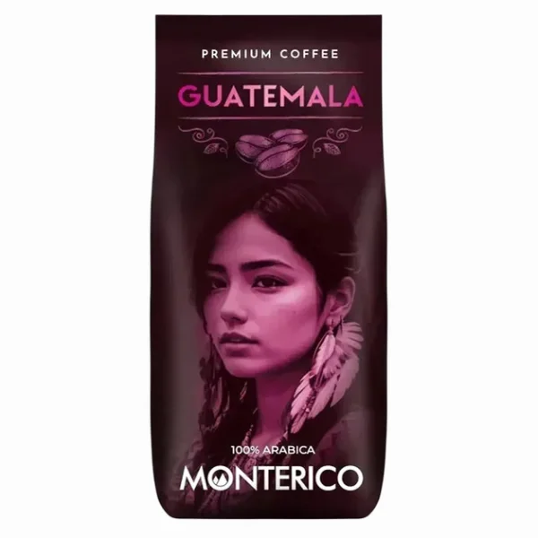 Кава в зернах Monterico Guatemala Premium Coffee 100% Arabica Монтеріко Гватемала Преміум Арабіка Пакет з клапаном 1000г - 1