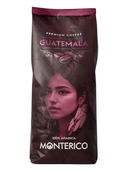Кава в зернах Monterico Guatemala Premium Coffee 100% Arabica Монтеріко Гватемала Преміум Арабіка Пакет з клапаном 1000г - 3