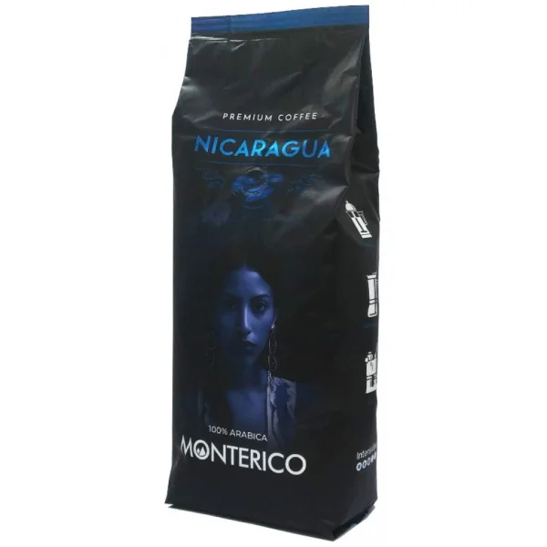 Кава в зернах Monterico Nicaragua Premium Coffee 100% Arabica Монтеріко Нікарагуа Преміум Арабіка Пакет з клапаном 1000г - 2