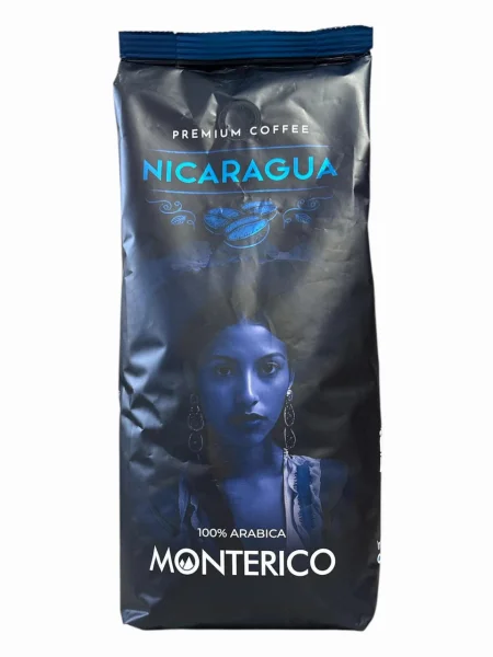 Кава в зернах Monterico Nicaragua Premium Coffee 100% Arabica Монтеріко Нікарагуа Преміум Арабіка Пакет з клапаном 1000г - 1