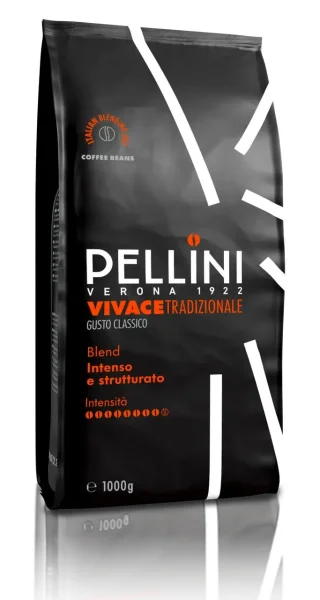 Кава в зернах Pellini Verona Vivace Tradizionale Gusto Classico Blend Intenso Пелліні Верона Класична Пакет 1000г - 3