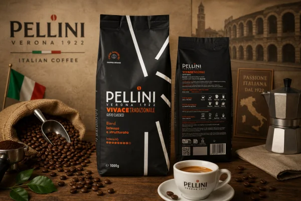 Кава в зернах Pellini Verona Vivace Tradizionale Gusto Classico Blend Intenso Пелліні Верона Класична Пакет 1000г - 1