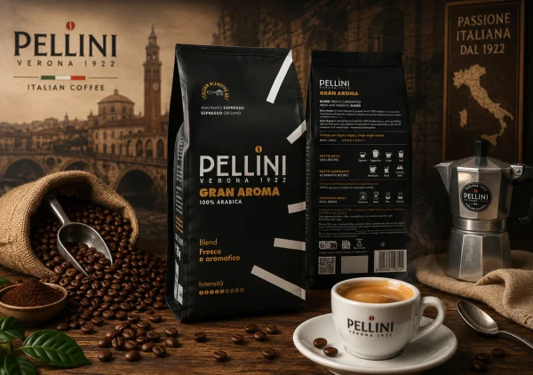 Кава в зернах Pellini Verona Gran Aroma Arabica Blend Fresco Aromatico Пелліні Верона Арома Пакет 1000г - 1