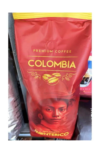 Кава в зернах Colombia Monterico Premium Coffee 100% Arabica Колумбія Монтеріко Преміум Арабіка 1000г - 2