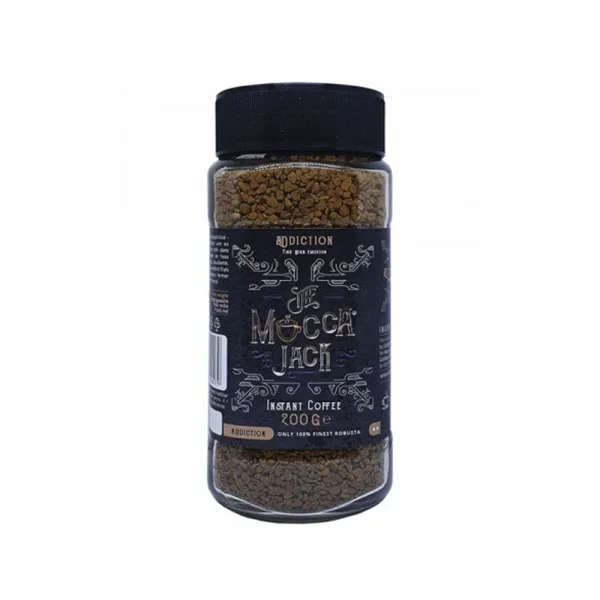 Кава розчинна Mocca Jack Addiction Instant coffee Robusta Мокка Джек Залежність в гранулах Робуста Скло 200г - 3