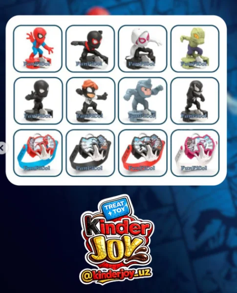 Шоколадне яйце з Іграшкою Kinder JOY Spider Man Marvel Series with Surprise Кіндер Джой Спайдермен Людина Павук 20г - 3