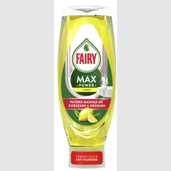Гель для миття Посуду Fairy Max Power Lamaie Lemon Фейрі ефективний Антижир технологія Антирозлив Лимон 730мл - 2